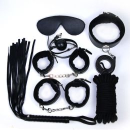 Brand Hot Fashion ComfortableFetish Sex Products Bondage Restraints New Style Personalized Lovers Sex Flirting Toy Sex toy with Durable Materials (Color: black)