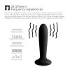 Bullet type vibrator sex toys for men and women; heated remote control anal plug vibrator