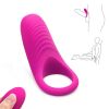10 Vibration Modes Soft Design Waterproof Silicone Vibrating Lock Tool Ring Tshirt Sunglasses