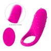 10 Vibration Modes Soft Design Waterproof Silicone Vibrating Lock Tool Ring Tshirt Sunglasses
